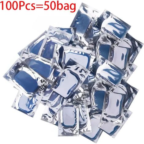 100 Stück/50/10 ABS-Gel-Ersatzpads für EMS-Bauchmuskelstimulator, Hydrogel-Pflaster für Bauchmassagegerät (Aufkleber) 01674-AquaForge
