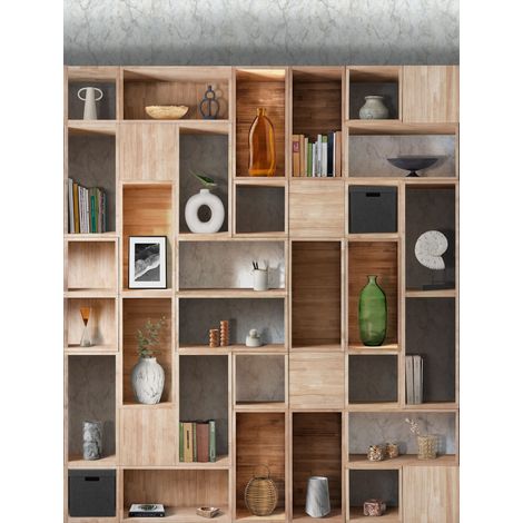 papier peint panoramique armoire gris et beige - Sanders & Sanders (1/2)