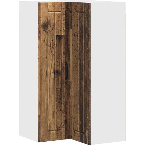 Maison Exclusive - Mobile angolare per parete LUCCA Legno antico 57 x 57 x 100 cm