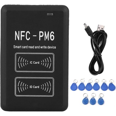 Copieur de cartes NFC, lecteur/graveur de cartes à puce d'identification 125 kHz/13,56 MHz avec cryptage/décryptage, adapté aux systèmes de présence d'ascenseurs résidentiels. (1/4)
