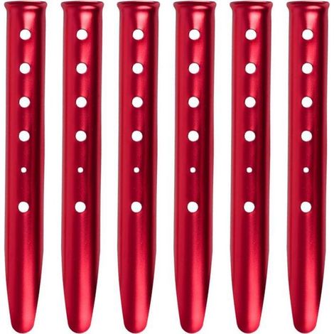 Piquets de Tente en Forme U en Alliage d'Aluminium 31 cm Sardines Sable Fixation 6 Pièces pour Neige Plage Camping Randonnée ( (1/4)