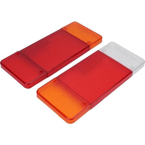 ,Paire de botier de feu arrière de camion couvercle gauche droit rouge Orange blanc remplacement pour Iveco Eurocargo Daily (1/4)