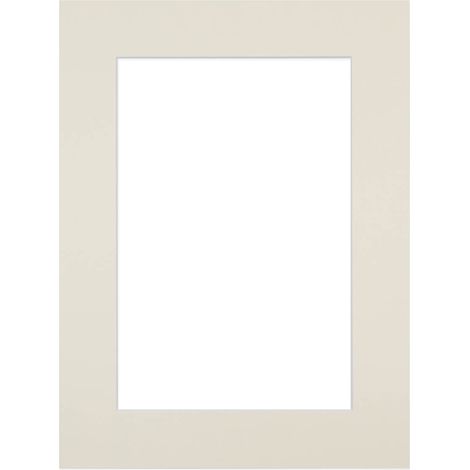 Passe-partout blanc cassé 40x60 cm ouverture 30x40 cm, en carton - marque française