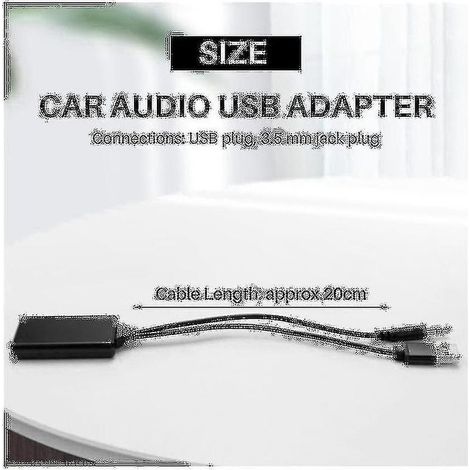 Deux modules Bluetooth sans fil pour voiture, adaptateur musical, récepteur auxiliaire, entrée audio auxiliaire, prise USB 3,5 mm. (1/5)