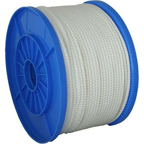 Seil Strend Pro NDB200, 6 mm, weiß, Nylon, Tragf. 576 kg, L-90 m