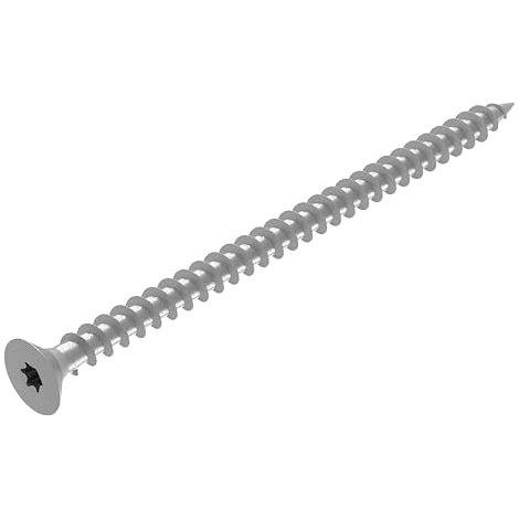 vis à bois pour panneaux d'aggloméré 6 x 100 mm, acier inoxydable V2A A2, filetage complet, TX six pans creux