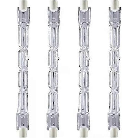 Projecteur halogène linéaire R7s 230 W 2800 K J118, ampoules de sécurité pour éclairage de chantier, d'extérieur et lampadaires, dimmable, lot de 4. (1/5)