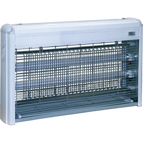 Elettro Sterminatore per insetti alluminio 2x15W Niklas