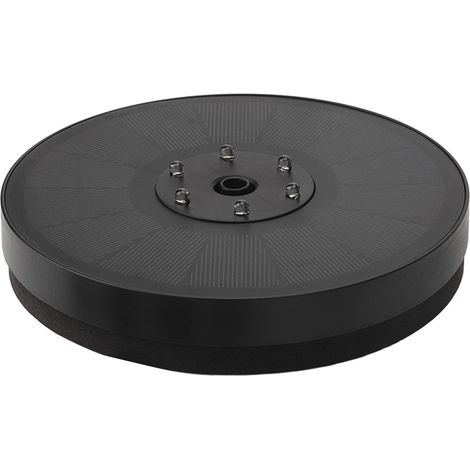 Fontaine solaire lumineuse 3W 7V avec buse et pompe flottante pour bain d'oiseaux et aménagement paysager de jardin. (1/5)
