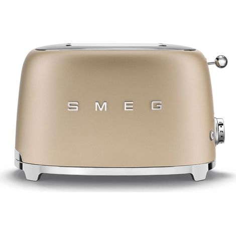 Smeg TSF01CHMEU Toaster 2 Schlitze mattes Gold Retro