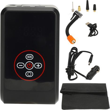 Compresseur D'Air Portable, Gonfleur de Pneu de Puissance 80 W 3600 MAh 50 L Min 150 PSI Pompe à Air sans Fil pour Pneus de Voiture avec 3 Cylindres pour la sécurité et la. (1/5)