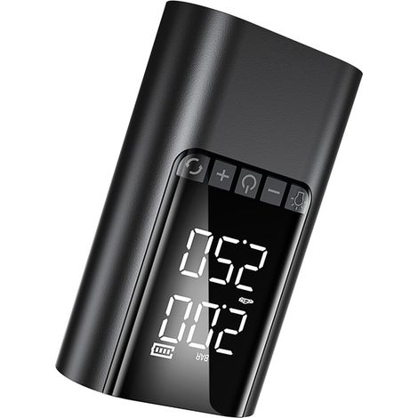 Démarreur de secours pour voiture, alimentation de secours, pompe à air intégrée, démarreur de batterie portable multifonctionnel, démarreur BR12 tout-en-un noir 6000 mA avec pince (1/5)