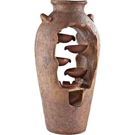 Fontaine décorative en résine de forme amphore H84 (1/2)