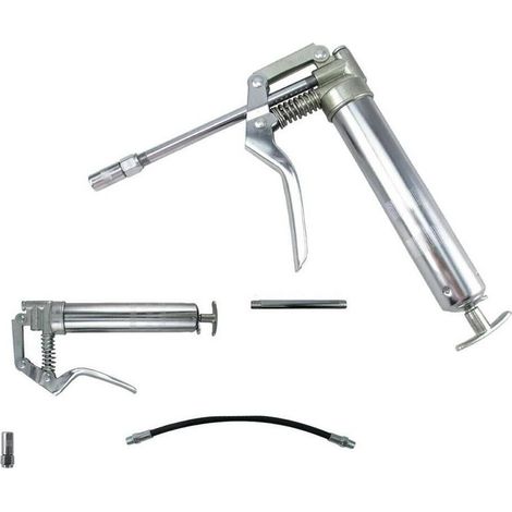 Trade Shop - Pompa Ingrassatore Pistola Per Grasso Aria Manuale 120ml Pompa Manuale - (1/4)