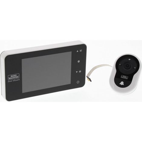 Judas numérique avec écran TFT Burg Wächter Door eGuard DG 8200 W 37370 10.16 cm 4 pouces C306572