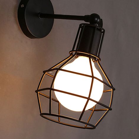 Applique murale de style industriel, style rétro américain, pour restaurant, couloir, café, salon de coiffure, ampoule non incluse, type B. (1/5)