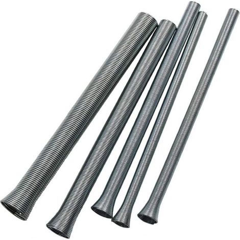 Ensemble de 5 cintreuses à ressort pour tubes flexibles en cuivre et en aluminium de 6, 8, 10, 12 et 16 mm de diamètre (1/4)
