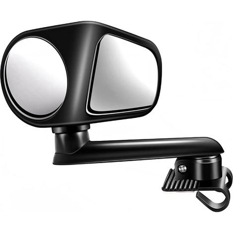 Miroir D'Angle Mort Voiture Deux-En-Un, RéTroviseur Convexe Double Face Grand Angle Rotatif 360 DegréS RéTroviseur Auxiliaire Recul Adapté Aux Voitures Camions Vus Et Camping-Cars (gauche) (1/5)