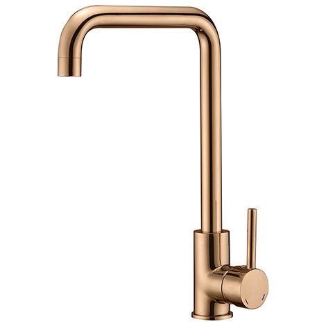 Edouard Rousseau – Mitigeur de lavabo KILOO – Finition rose gold PVD – Bec mobile – Cartouche céramique 35mm – Aérateur réducteur de débit (1/5)