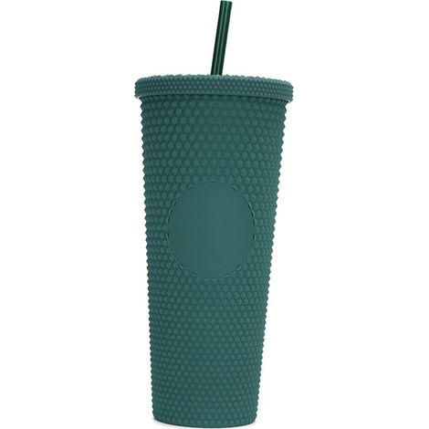 Tumbler En Plastique - 710 ml - Avec Couvercle Et Paille Réutilisable - Pour Café Glacé Et Smoothie - 1 Pièce (1/5)
