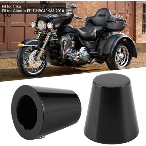 Cache-écrou de levier de vitesse en aluminium noir, compatible avec les modèles Classic EFI FLHRCI 1986-2018. (1/4)