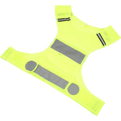 Gilet réfléchissant haute visibilité, respirant, à séchage rapide, idéal pour la course et le travail (taille M). (1/5)