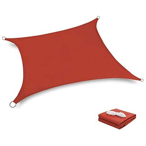 1 Voile d'ombrage, triangle équilatéral, tissu tricoté, protection UV, imperméable, terrasse, jardin, piscine (1/5)