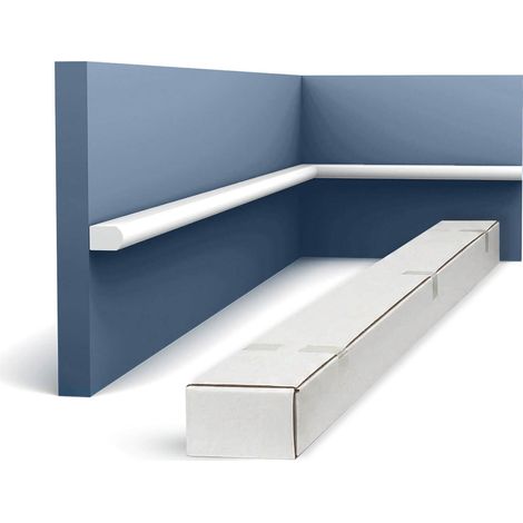 Orac Decor PX209-box-10 MODERN RIBBON 1 carton 10 pièces Cimaise design moderne blanc 20 m (1/5)