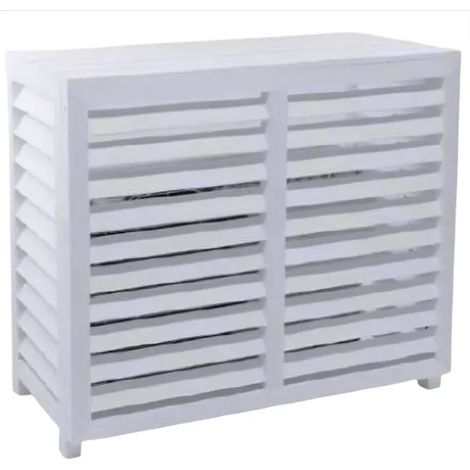 Cubierta de aire acondicionado de composite blanco, dimensiones exteriores 1050x496x831mm. (1/2)