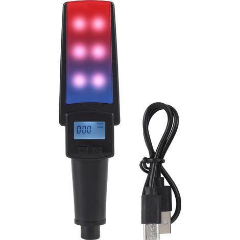 Alcootest numérique rechargeable à diffusion vocale avec brise-vitre et lampe de secours (1/5)