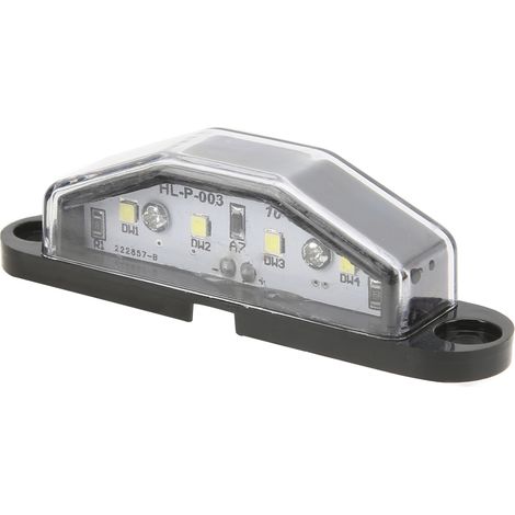 LED-Kennzeichenbeleuchtung mit 4 Leuchten, 10–30 V, IP67 wasserdicht, robuste Lampe für Anhänger, Wohnmobile, Lieferwagen und LKW (1/5)