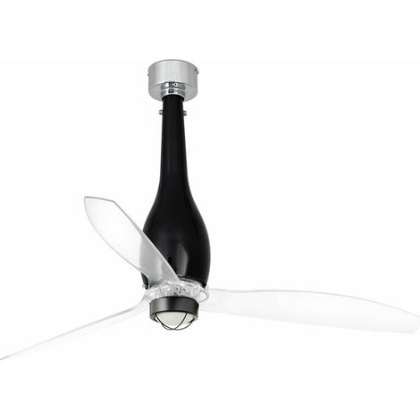 ETERFAN M LED Ventilador negro brillo/transparente (1/5)