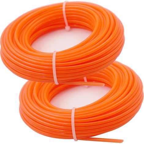 Applicable Fil Coupe Bordures 2,4 mm Diamètre Fil pour Débroussailleuse 30m2 Nylon (1/5)