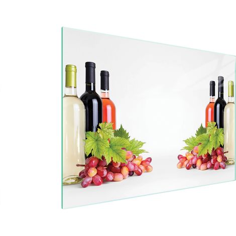 Glasschneidebrett 40x30 Wein