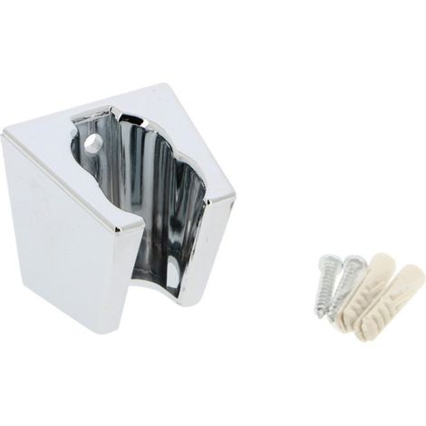 Support de douchette mural en ABS chromé avec vis de fixation - THEWA UDE27SUPCR