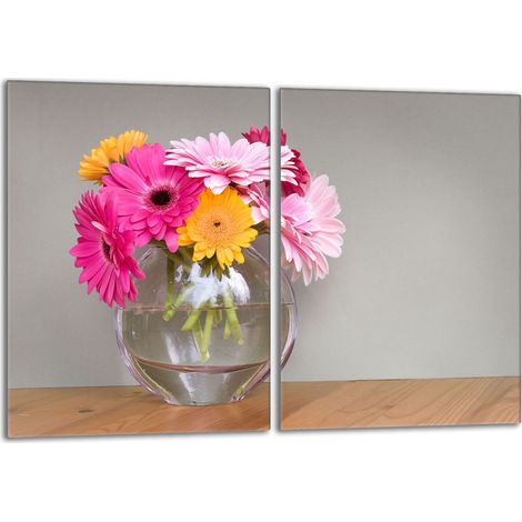 Glasherdplattenschutz 2x40x52 Blumen (1/5)