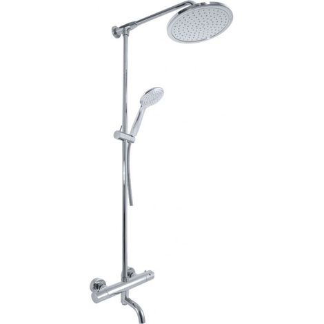Colonne de douche murale thermostatique réglable 110 à 176 cm (1/2)