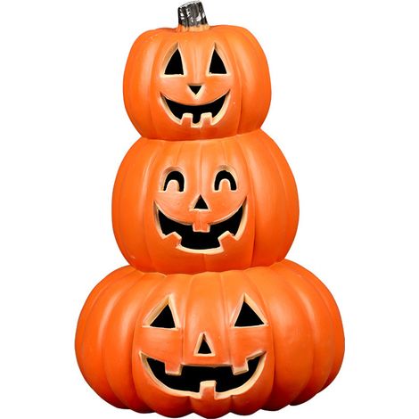(Orange) Leuchtende Kürbis-Halloweenlaterne aus Kunststoff, kreative dekorative Nachtleuchte fürs Büro, originelle festliche Dekoration für (1/4)