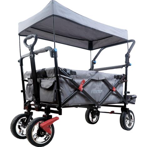 FUXTEC Folding Wagon / Foldable Wagon / Trolley / Hand Cart CT-800 Grey (1/5)