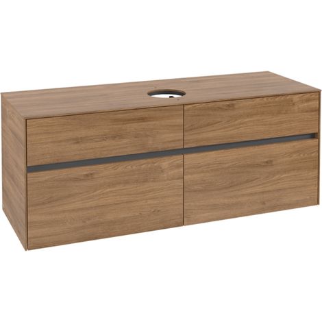 Villeroy & Boch Collaro Waschbeckenunterschrank, 4 Auszüge, (1/2)