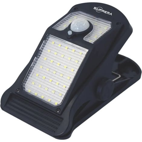Proiettore Solare con Clip LED 250 Lumen Sensore Movimento Segnapasso (1/4)
