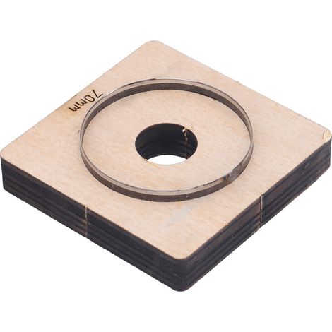Matrice de découpe pour cuir, poinçon rond, outil de découpe et de modelage, diamètre 70 mm, pour papier et caoutchouc. (1/5)
