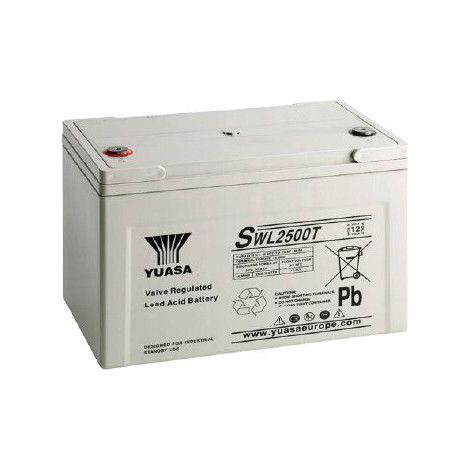 Batterie onduleur 12V 93,6Ah Plomb étanche AGM – Dimensions 305x173x223mm – Poids 32,6kg – Compatible avec modèles Yuasa SWL2500 - SWL2500T