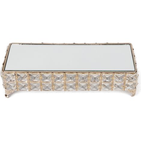 Rechteckige Etagere aus Schmiedeeisen, Obst- und Desserttablett, geeignet für Zuhause, Hochzeiten und Partys (1/5)