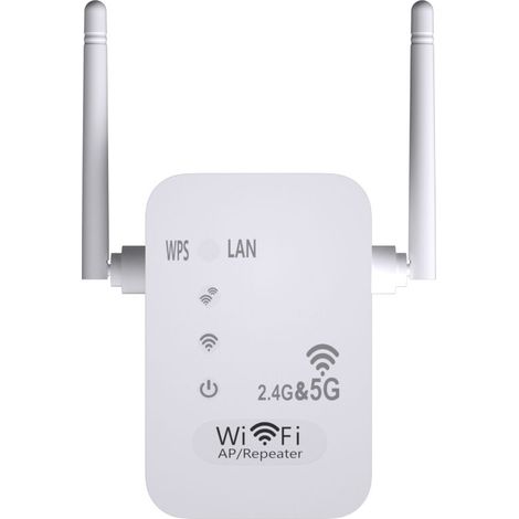 5G + 2,4G 1200Mbps Wireless WiFi Repeater Dual-Antenne Signalverstärker Long Range Extender..DEBUNS (1/4)