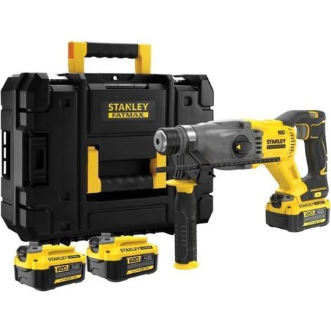 Perforateur Brushless SDS Plus 18V Stanley FatMax - 2 Joules - 2 Batteries 4.0Ah - 3 Modes de Travail (1/5)