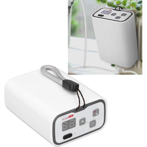 Kit de riego por goteo automático para 6 plantas. Sistema de riego digital silencioso y programable con bomba integrada. (1/5)