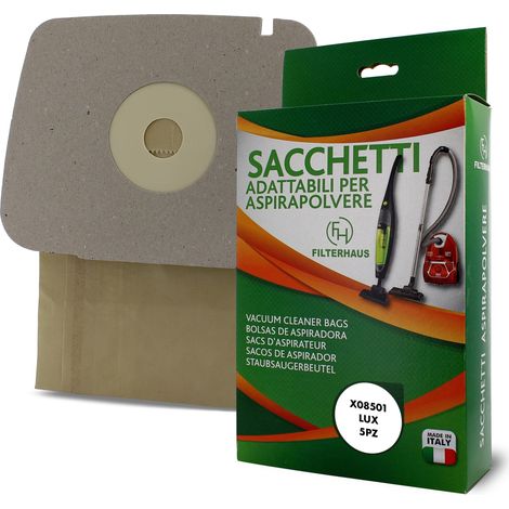 CONF.5PZ SACCHETTI IN CARTA ASPIRAPOLVERE LUX D820