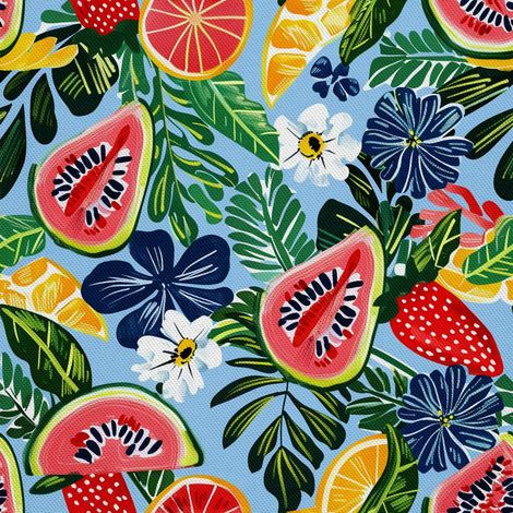 Tela Oxford decorativa para exteriores - Motivo Verano DX9308 (1/5)