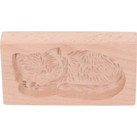 Moule à biscuits animaux, moule à biscuits en bois magnifique et coloré, démoulage facile, moule à biscuits chat (1/5)